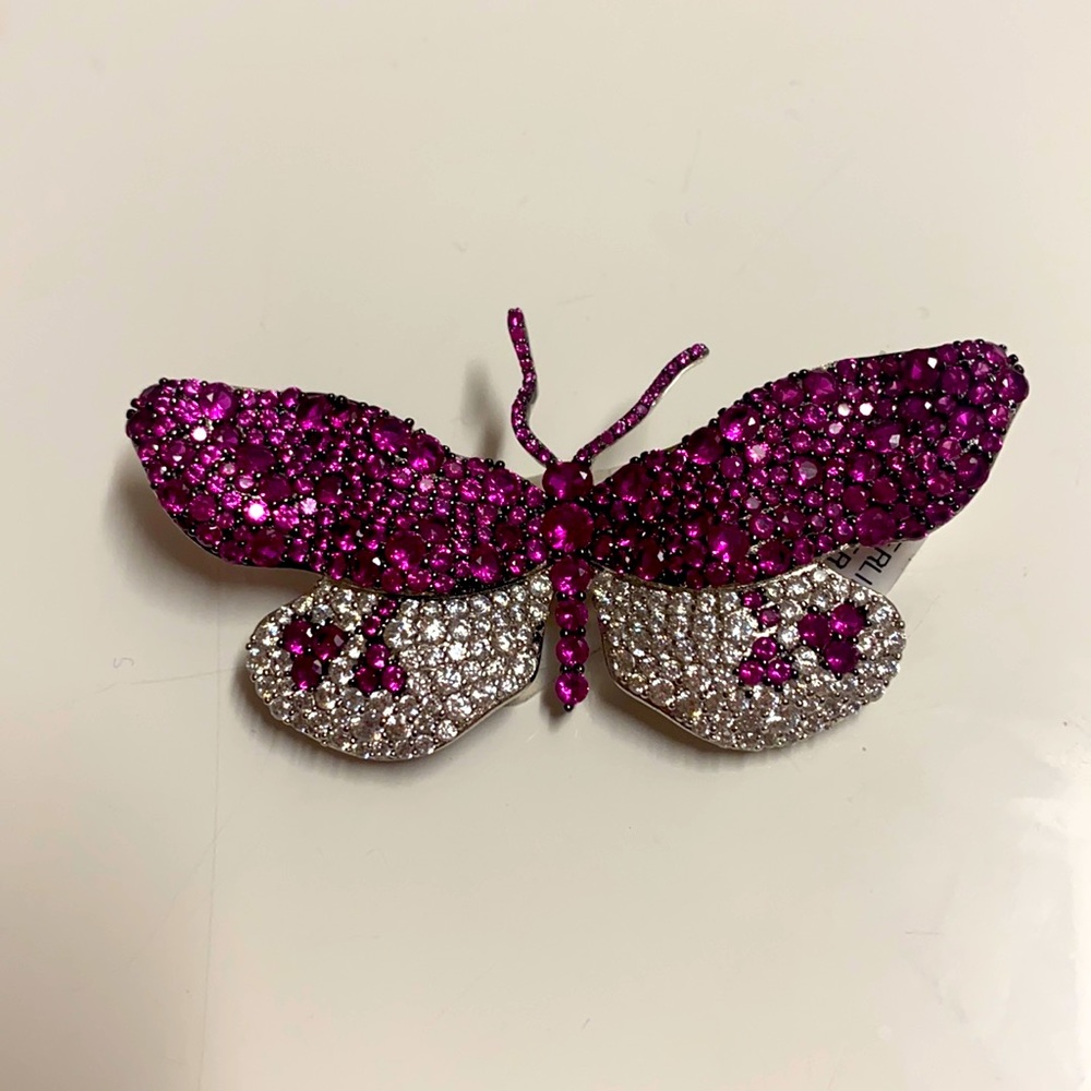 Fine Gem Butterfly Brooch